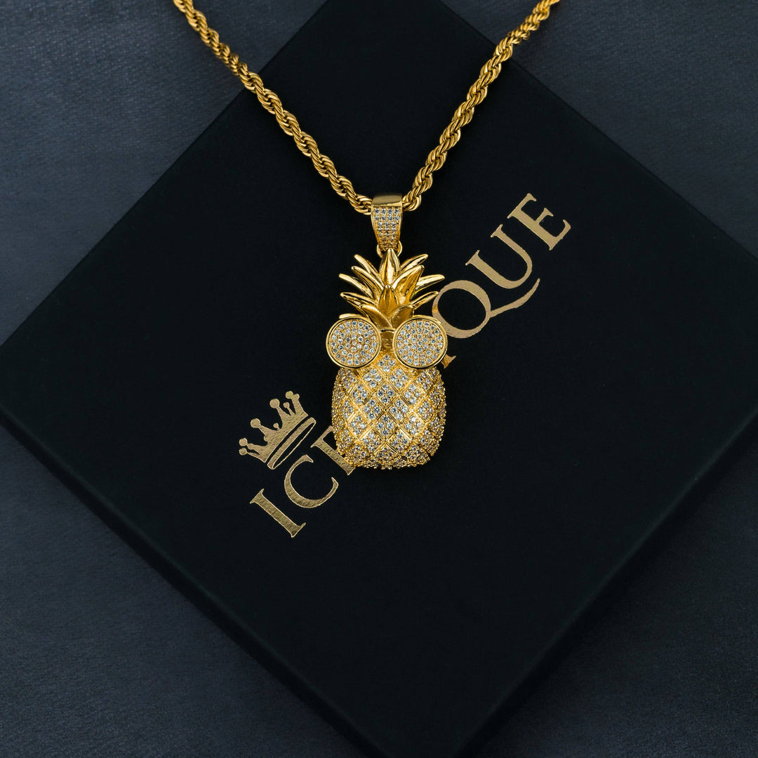 Iced Pineapple Pendant - ICECLIQUE JEWELRY