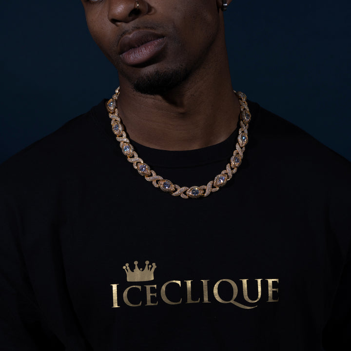 18MM Iced Eye Chain - ICECLIQUE JEWELRY