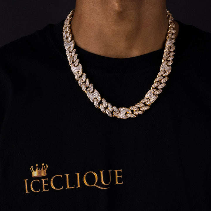 16mm Cuban & Gucci Link Chain - ICECLIQUE JEWELRY