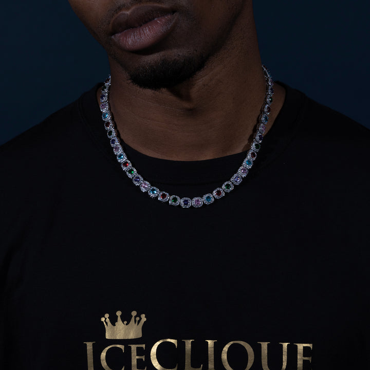 12MM Iced Gem Chain - ICECLIQUE JEWELRY