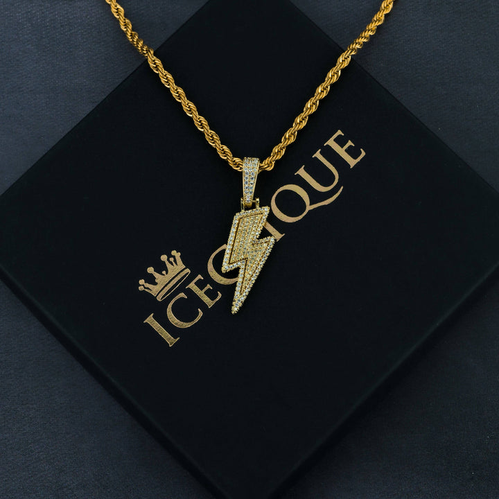 Lightning Bolt Pendant - ICECLIQUE JEWELRY