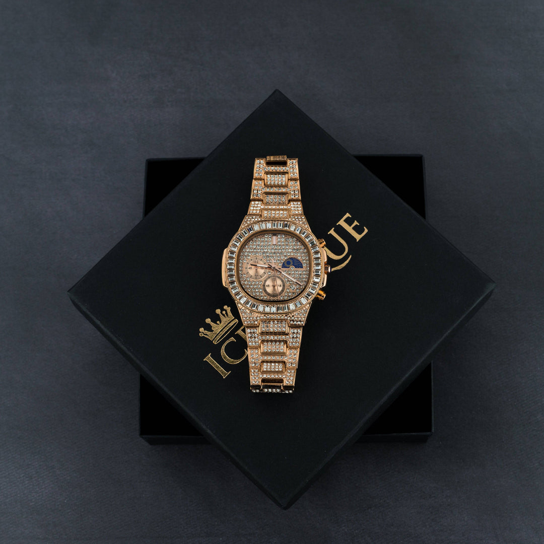 Iced Out v2 Baguette Watch - ICECLIQUE JEWELRY