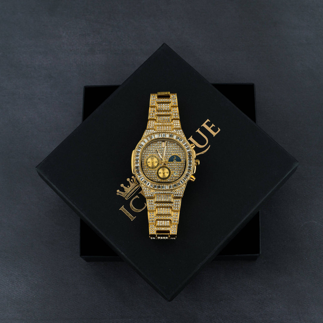 Iced Out v2 Baguette Watch - ICECLIQUE JEWELRY