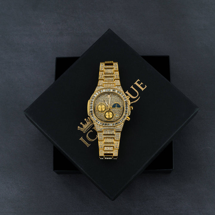 Iced Out v2 Baguette Watch - ICECLIQUE JEWELRY