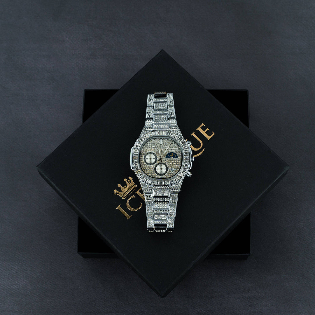 Iced Out v2 Baguette Watch - ICECLIQUE JEWELRY