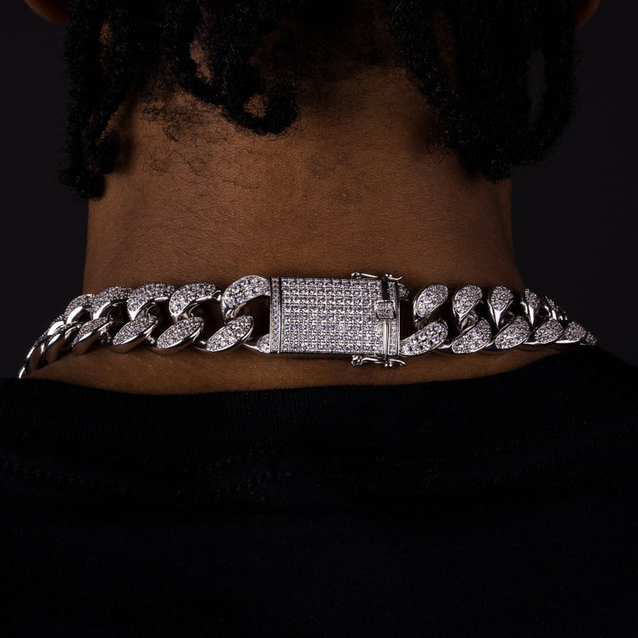 20mm Premium Iced Cuban Chain - ICECLIQUE JEWELRY