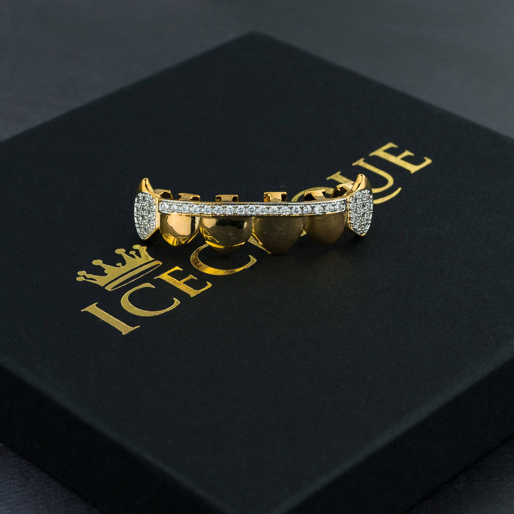 Steady Glimmer Iced Fang Grillz - ICECLIQUE JEWELRY