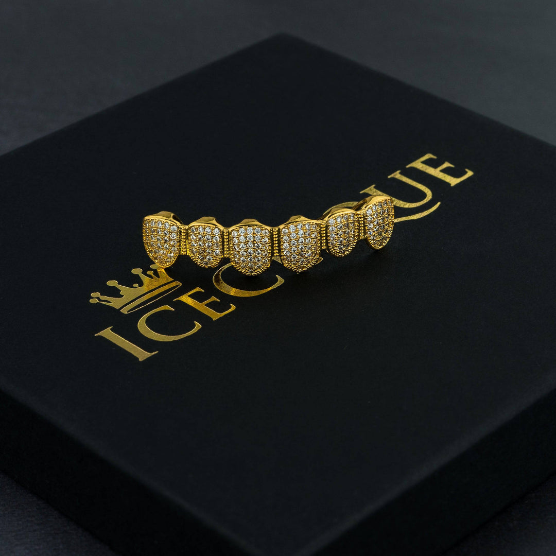 Iced Fangs Gold Grillz - ICECLIQUE JEWELRY