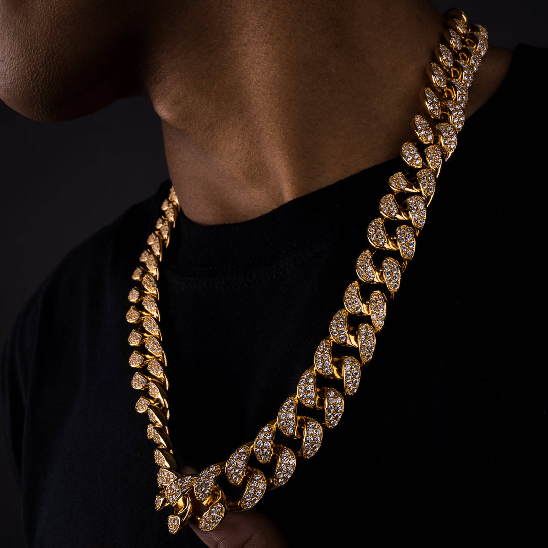 20mm Premium Iced Cuban Chain - ICECLIQUE JEWELRY