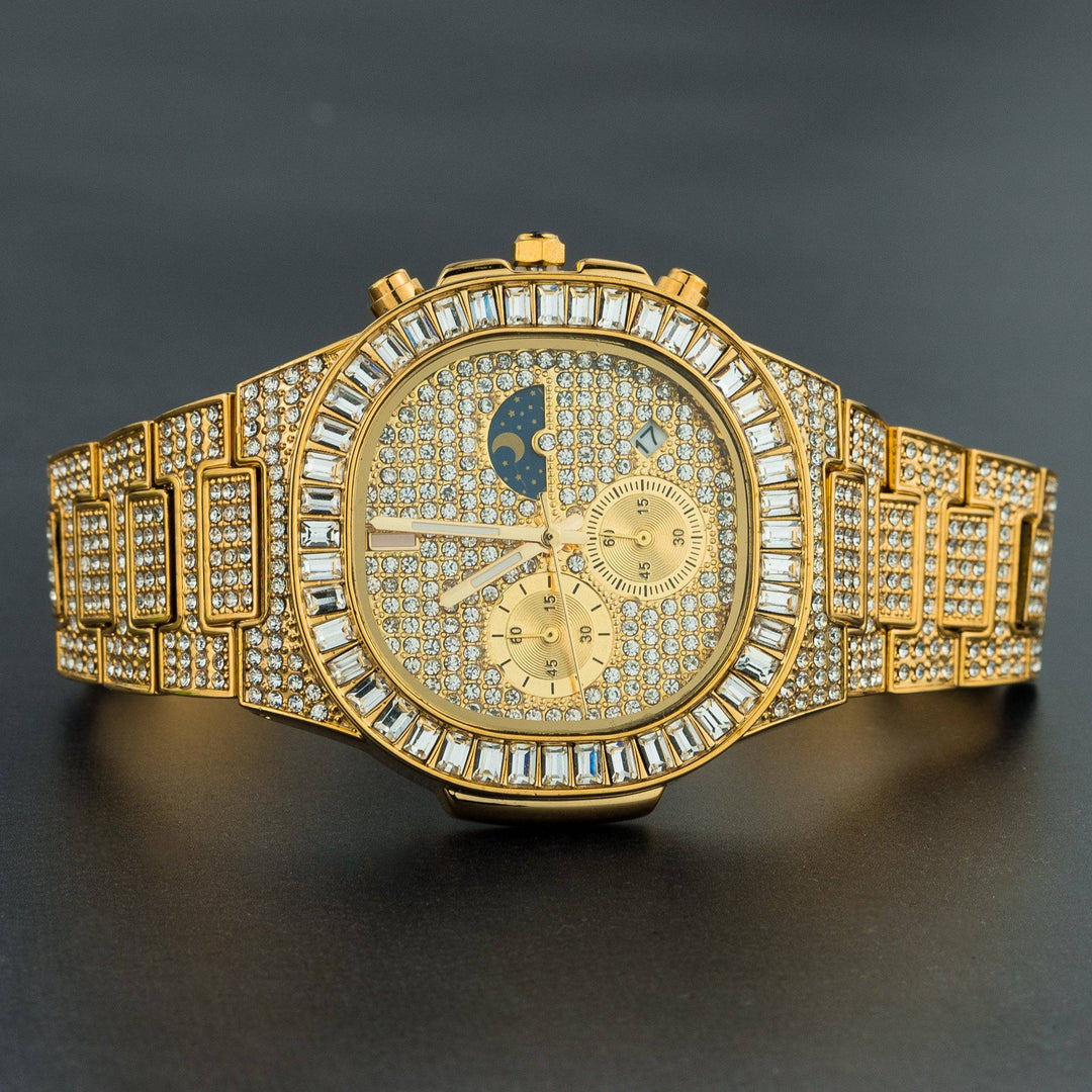 Iced Out v2 Baguette Watch - ICECLIQUE JEWELRY