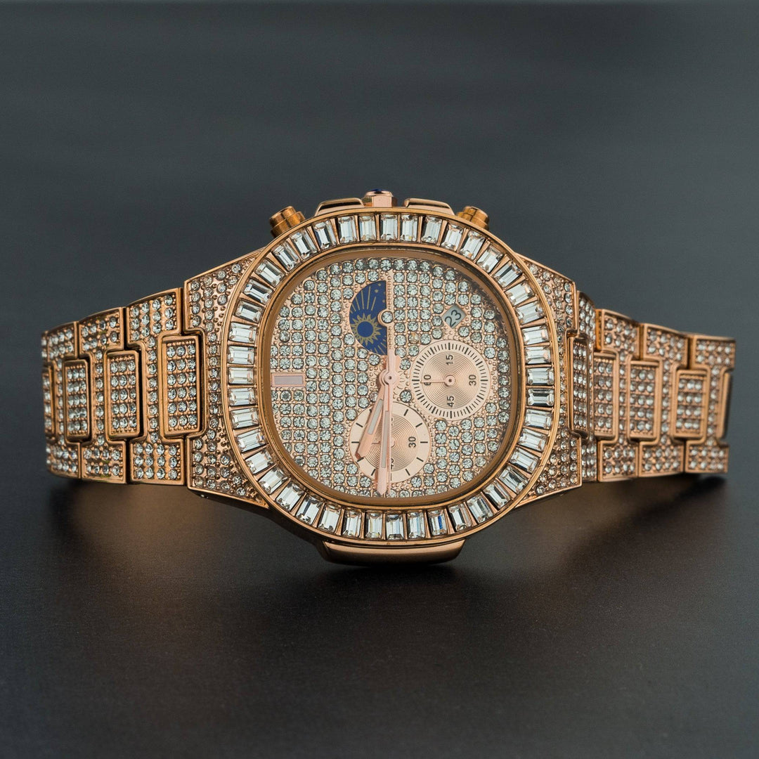 Iced Out v2 Baguette Watch - ICECLIQUE JEWELRY