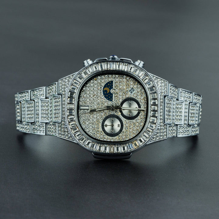 Iced Out v2 Baguette Watch - ICECLIQUE JEWELRY
