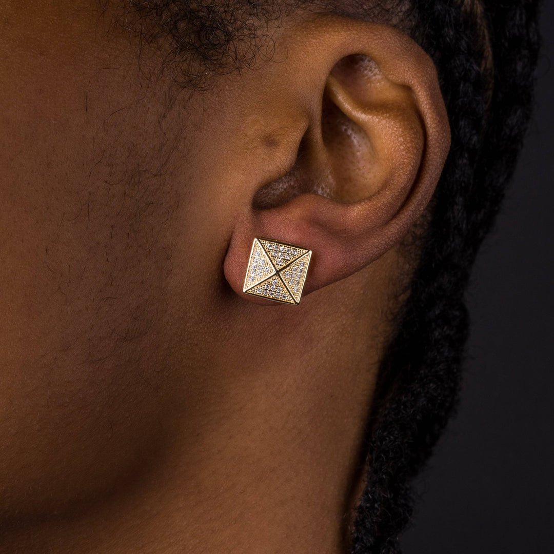 11mm Iced X Earrings - ICECLIQUE JEWELRY