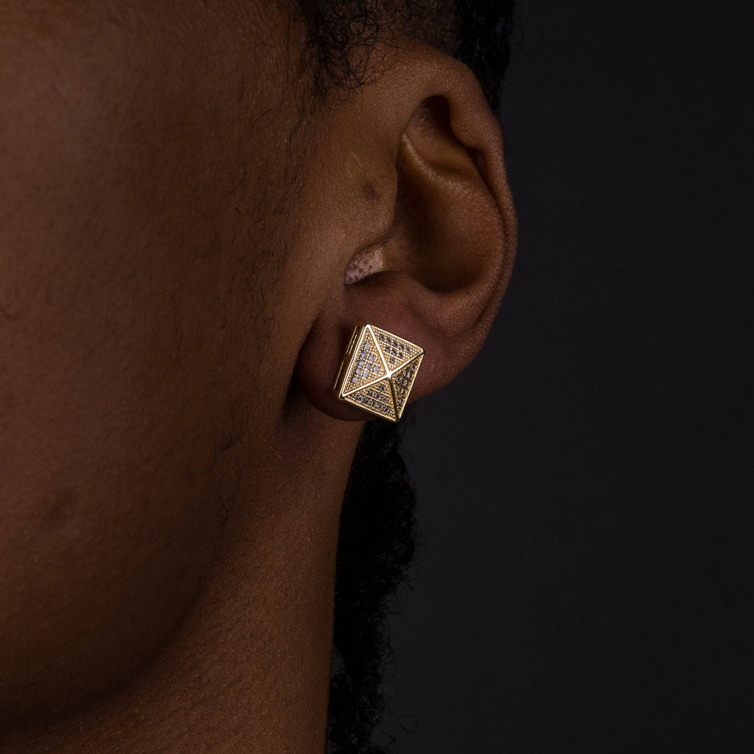 11mm Iced X Earrings - ICECLIQUE JEWELRY