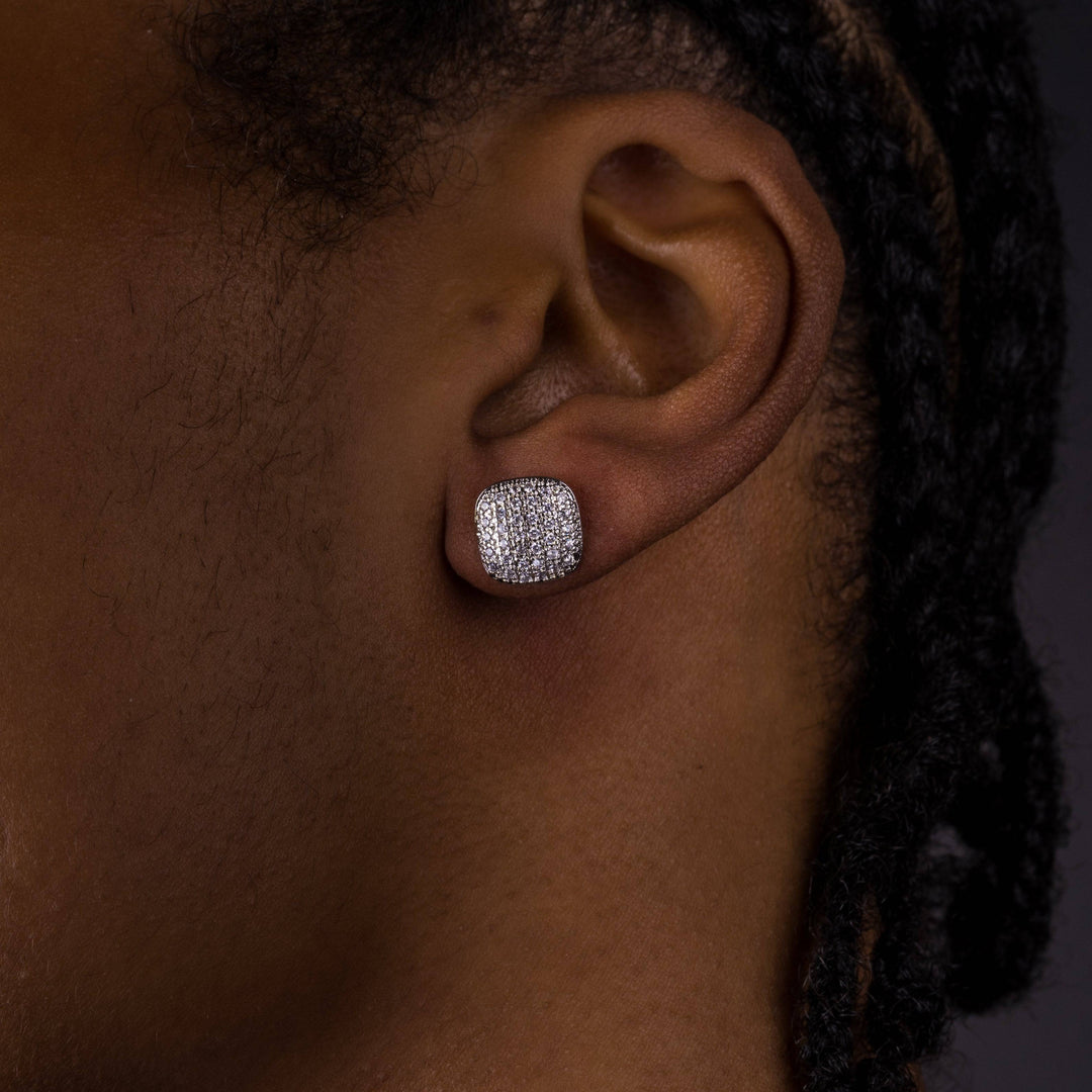 10mm Round Cluster Earrings - ICECLIQUE JEWELRY