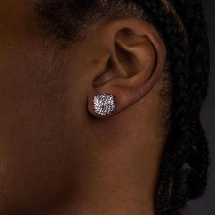 10mm Round Cluster Earrings - ICECLIQUE JEWELRY