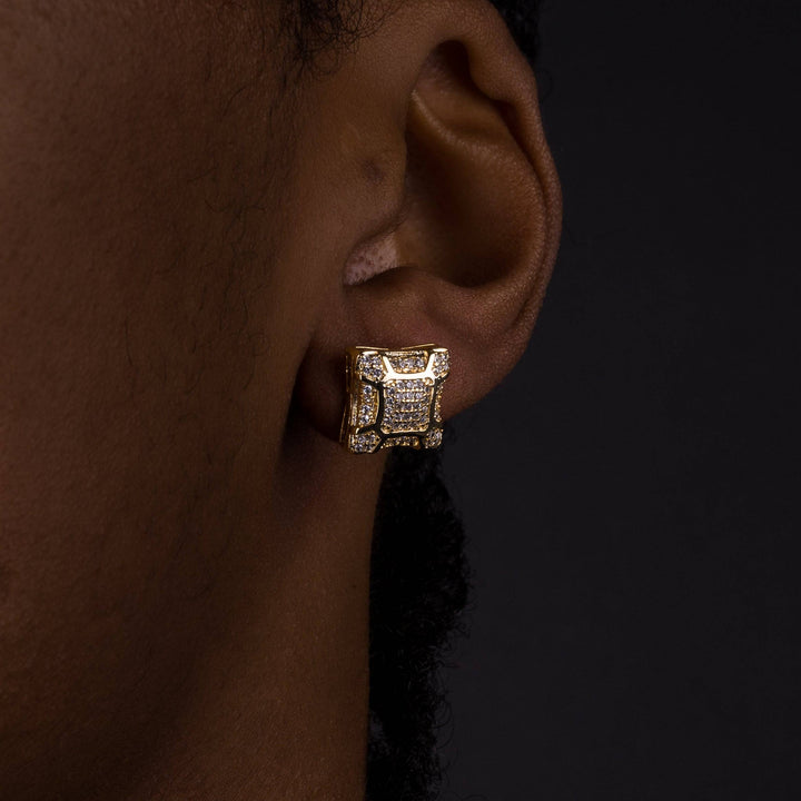 11mm Layered Square Earrings - ICECLIQUE JEWELRY