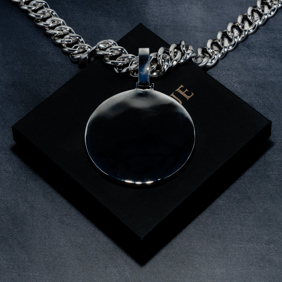 Custom Letter Layered Round Pendant - ICECLIQUE JEWELRY