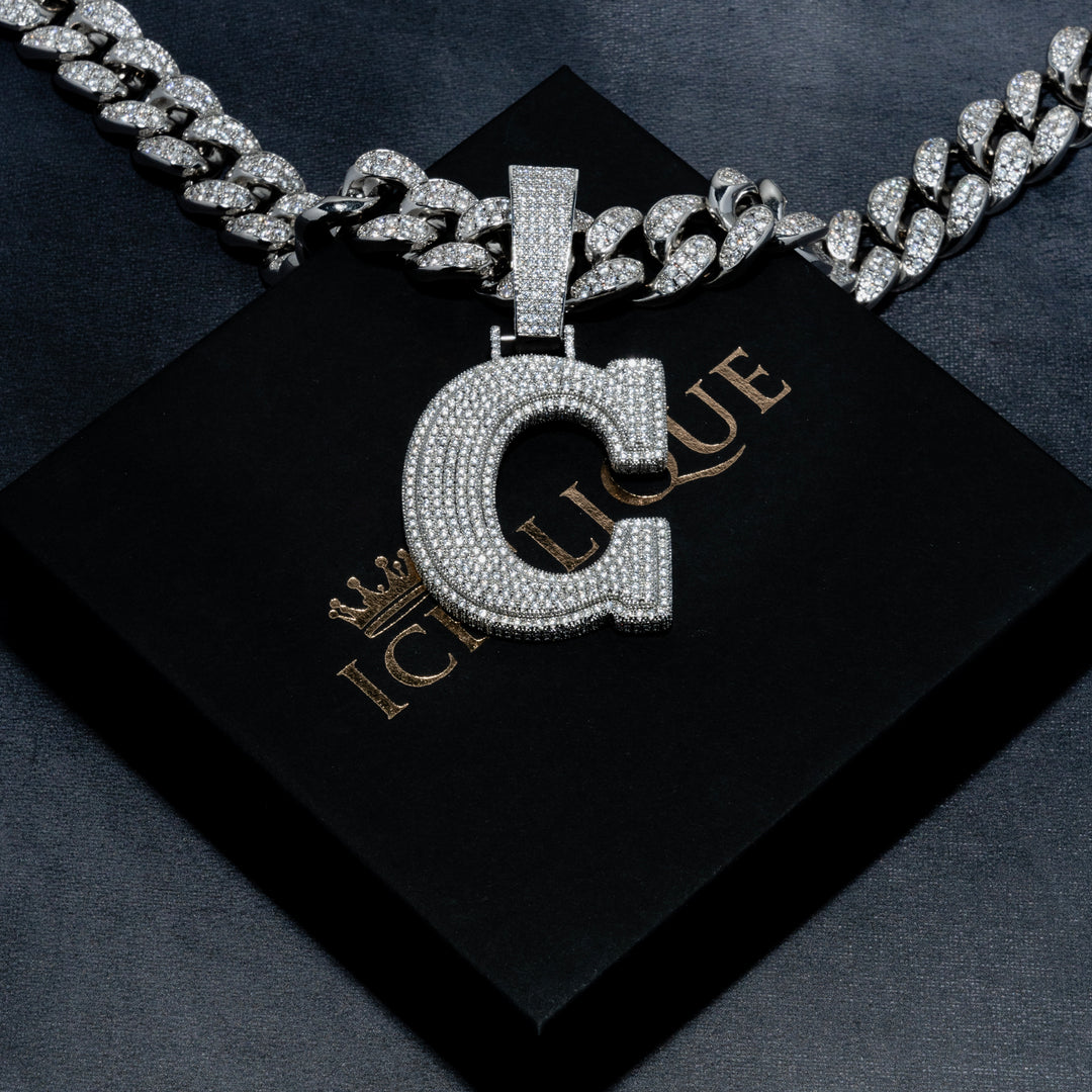 Custom Single Letter Multi-Layer Pendant - ICECLIQUE JEWELRY