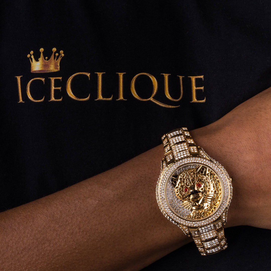 Iced Cheetah Watch - ICECLIQUE JEWELRY