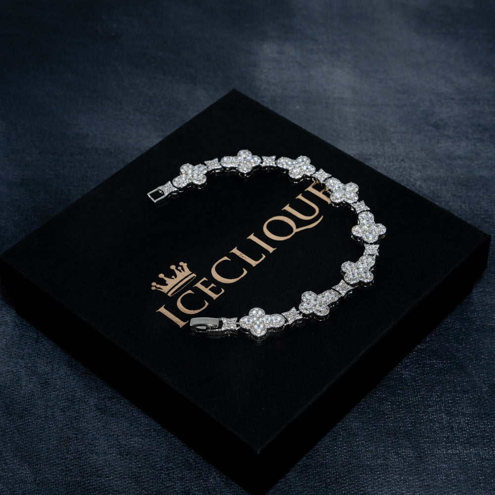 10MM Cross Bracelet - ICECLIQUE JEWELRY