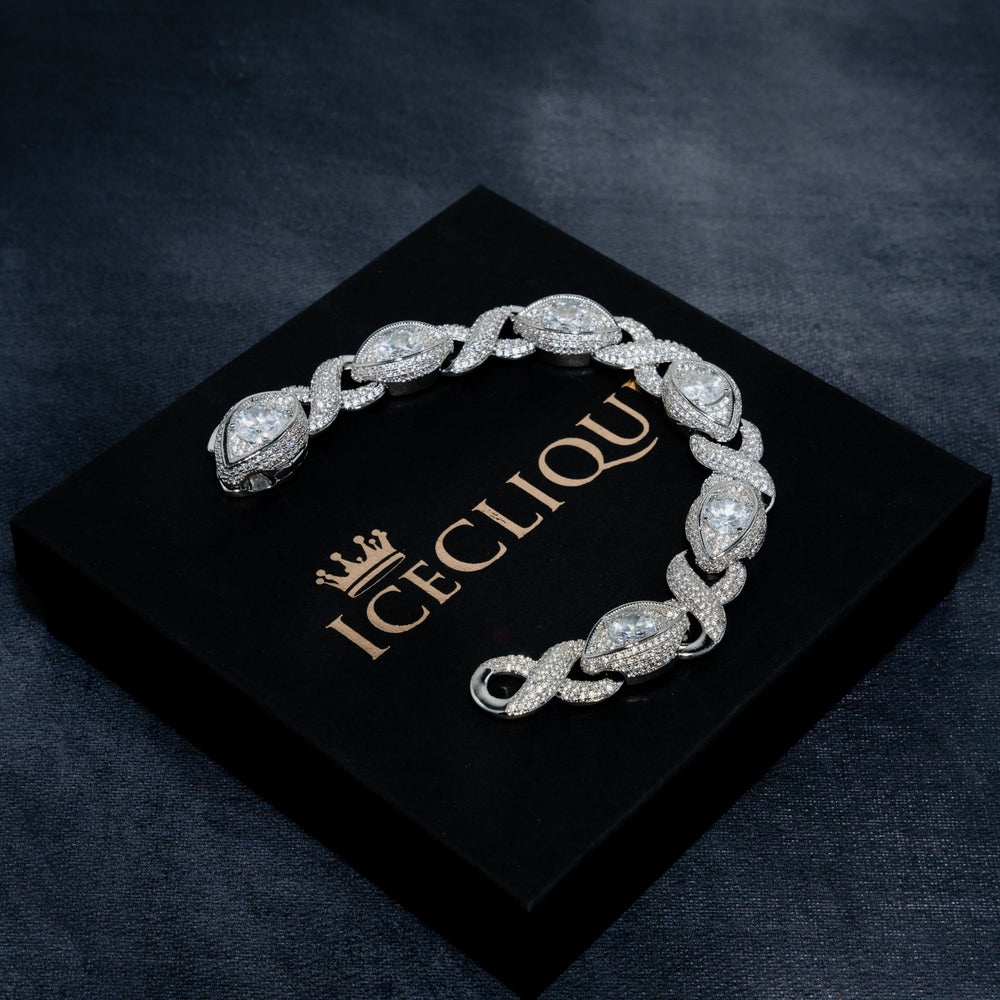 18MM Iced Eye Bracelet - ICECLIQUE JEWELRY