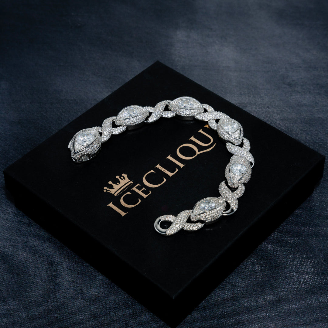 18MM Iced Eye Bracelet - ICECLIQUE JEWELRY