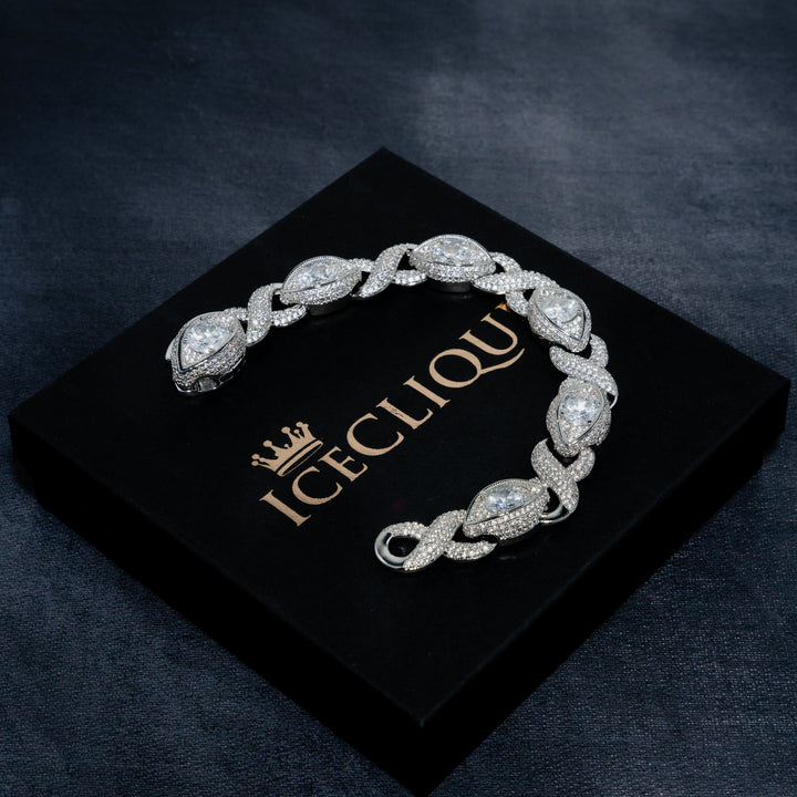 18MM Iced Eye Bracelet - ICECLIQUE JEWELRY