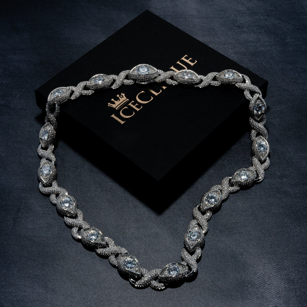 18MM Iced Eye Chain - ICECLIQUE JEWELRY