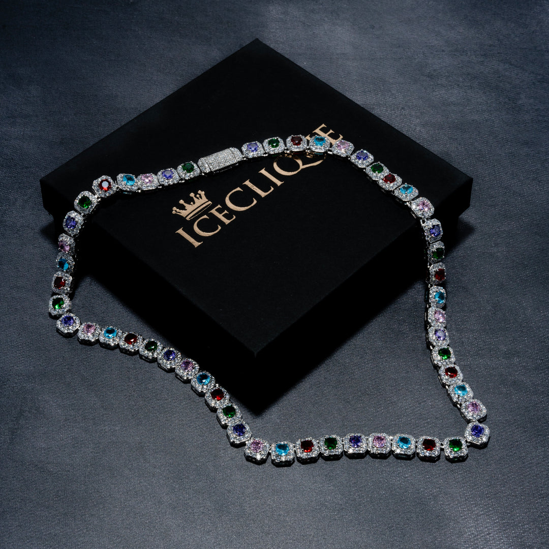 12MM Iced Gem Chain - ICECLIQUE JEWELRY