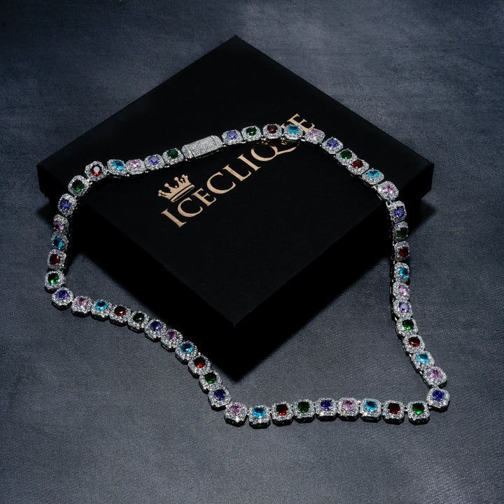 12MM Iced Gem Chain - ICECLIQUE JEWELRY