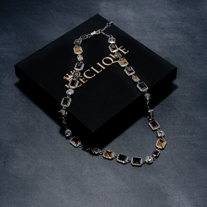10MM Coloured Stone Chain - ICECLIQUE JEWELRY