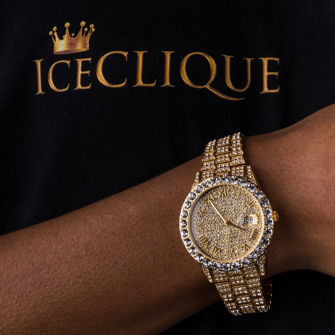 Iced Monaco Watch - ICECLIQUE JEWELRY