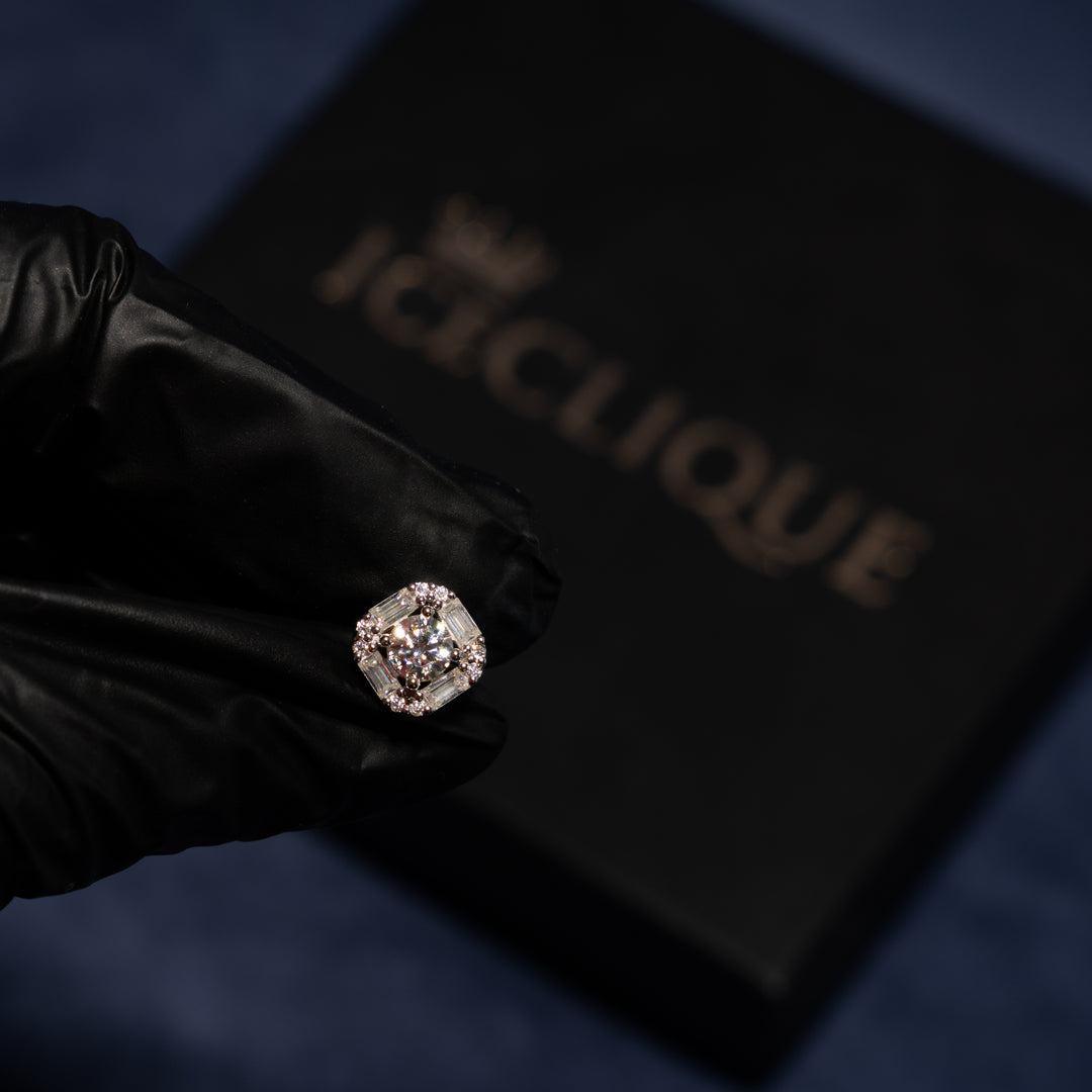 11mm Baguette Earrings - Moissanite & S925 - ICECLIQUE JEWELRY