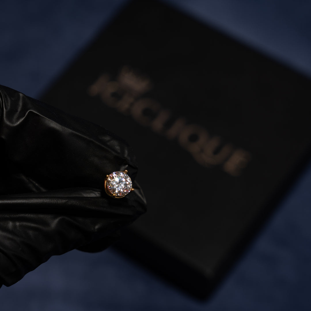 1ct Moissanite & S925 Earrings - ICECLIQUE JEWELRY