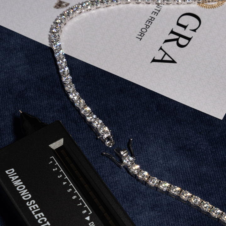 5MM Tennis Chain - Moissanite & S925 - ICECLIQUE JEWELRY