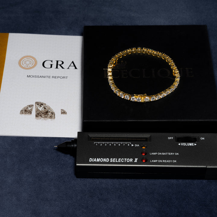 5MM Tennis Bracelet - Moissanite & S925 - ICECLIQUE JEWELRY