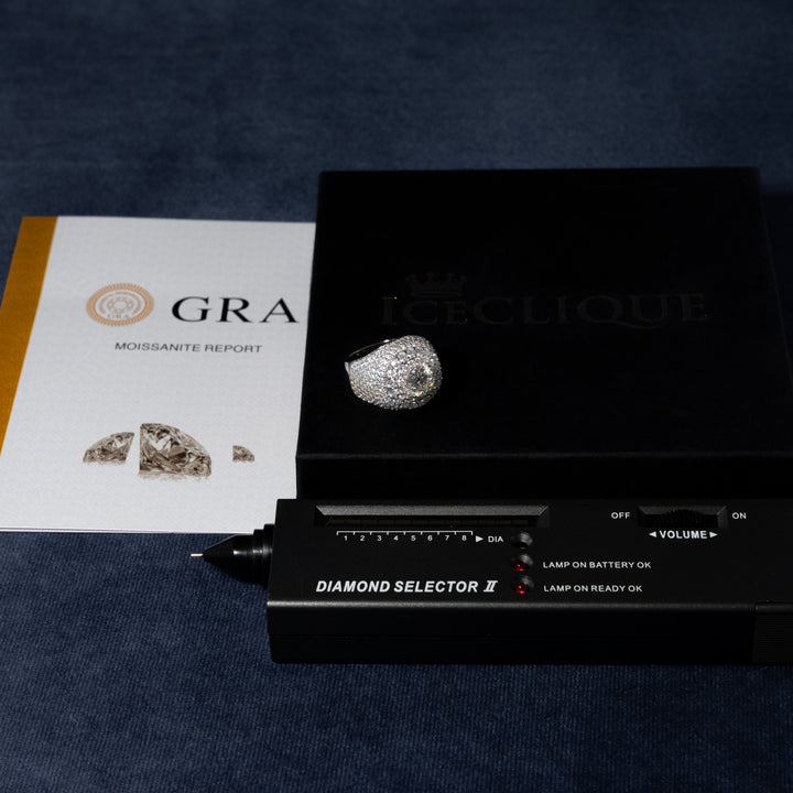 Opal Ring - Moissanite & S925 - ICECLIQUE JEWELRY
