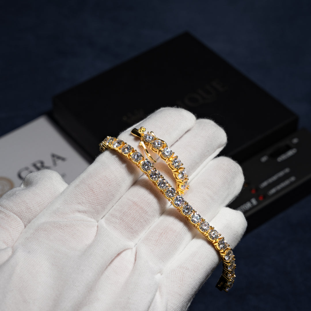 5MM Tennis Bracelet - Moissanite & S925 - ICECLIQUE JEWELRY
