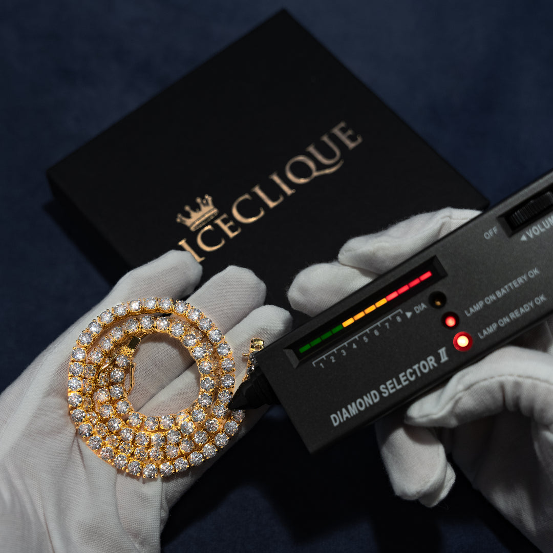 5MM Tennis Chain - Moissanite & S925 - ICECLIQUE JEWELRY