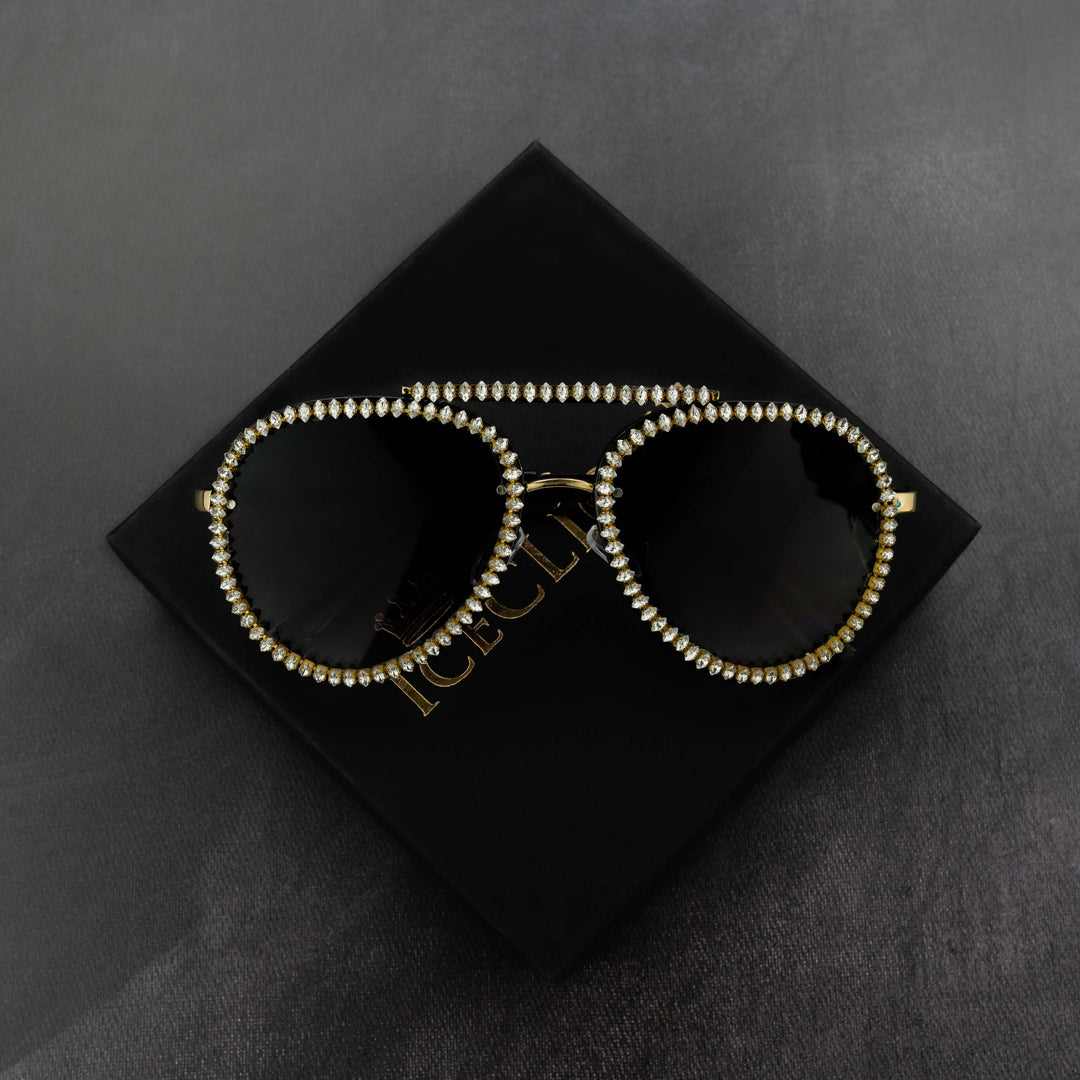 Iced Out Aviator Glasses - ICECLIQUE JEWELRY