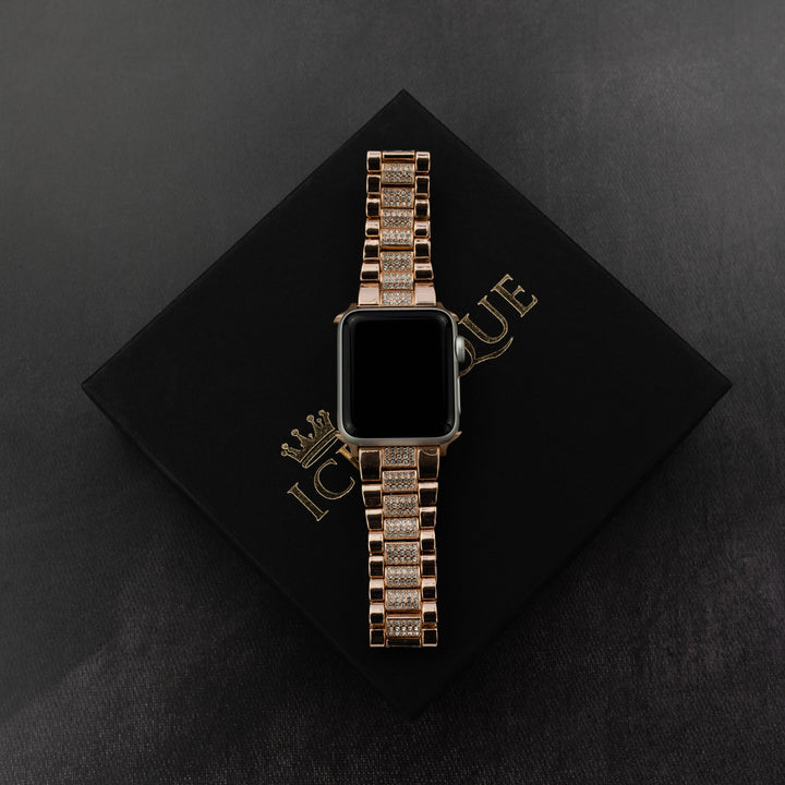 Iced Out Apple Watch Band - ICECLIQUE JEWELRY