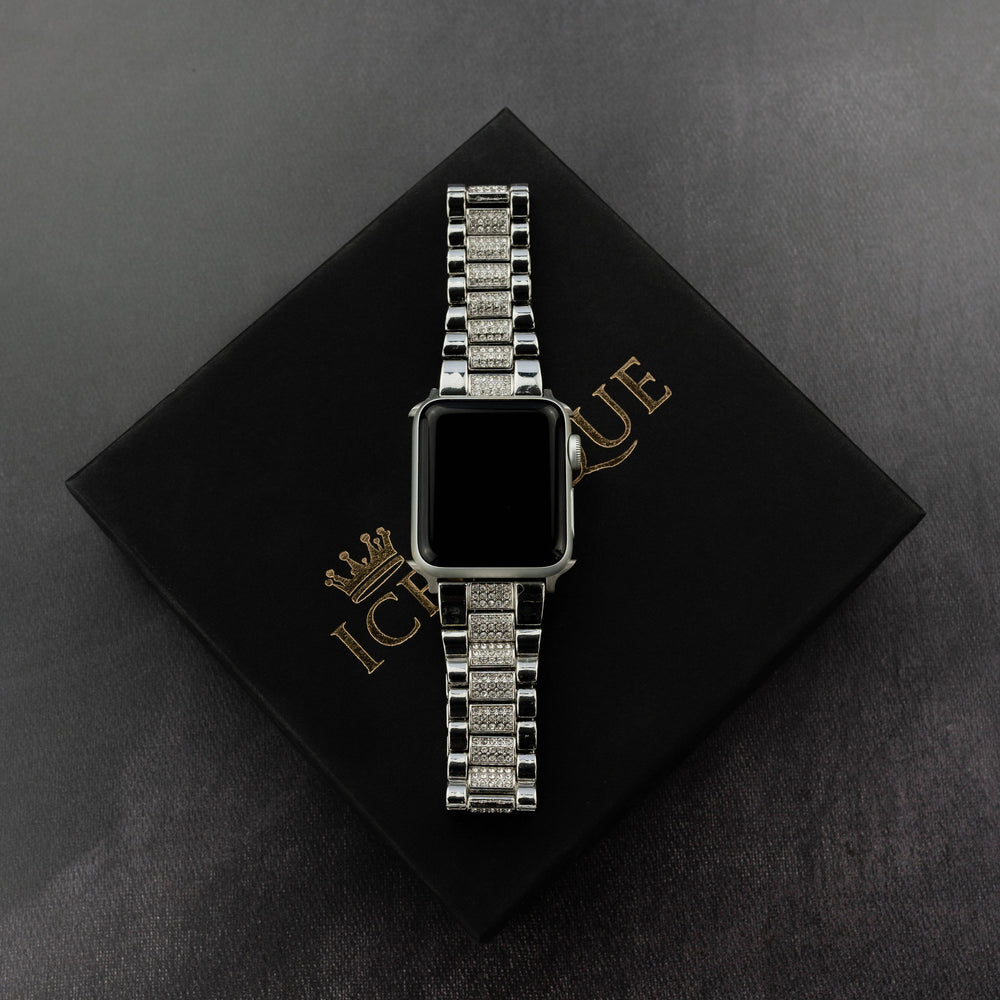 Iced Out Apple Watch Band - ICECLIQUE JEWELRY