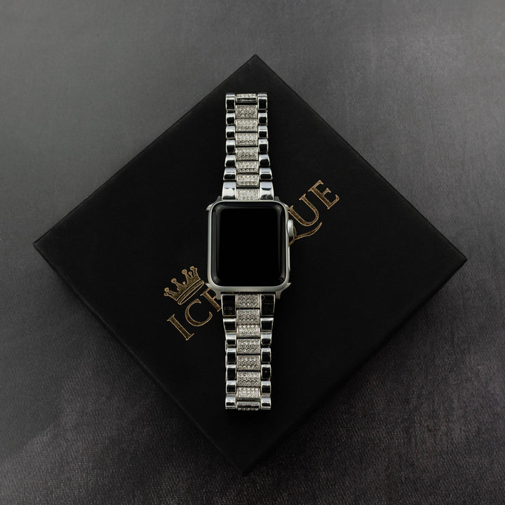 Iced Out Apple Watch Band - ICECLIQUE JEWELRY