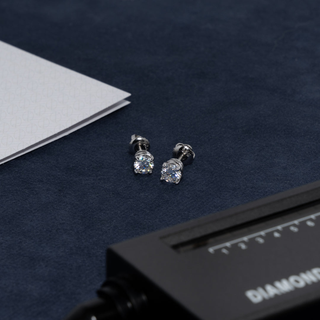 1ct Moissanite & S925 Earrings - ICECLIQUE JEWELRY