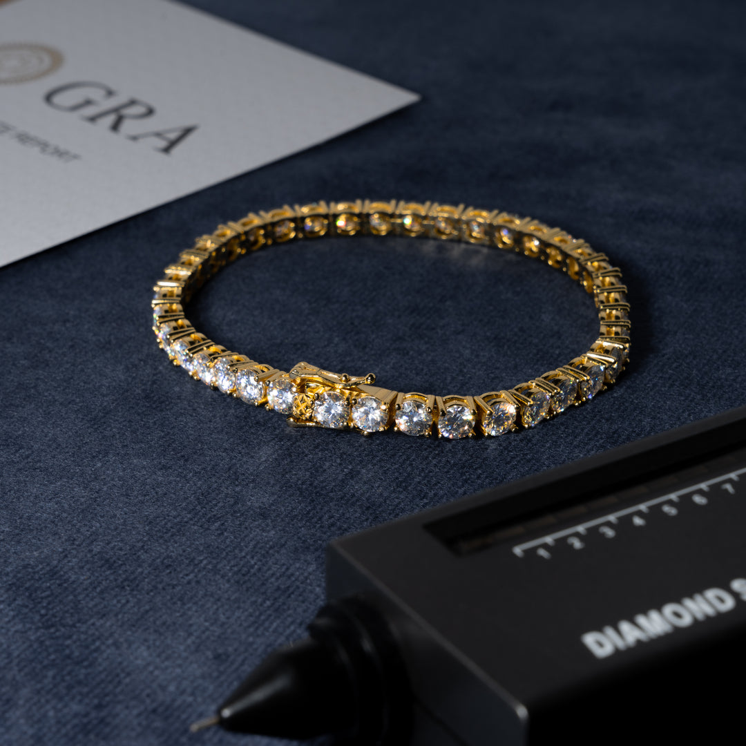 5MM Tennis Bracelet - Moissanite & S925 - ICECLIQUE JEWELRY