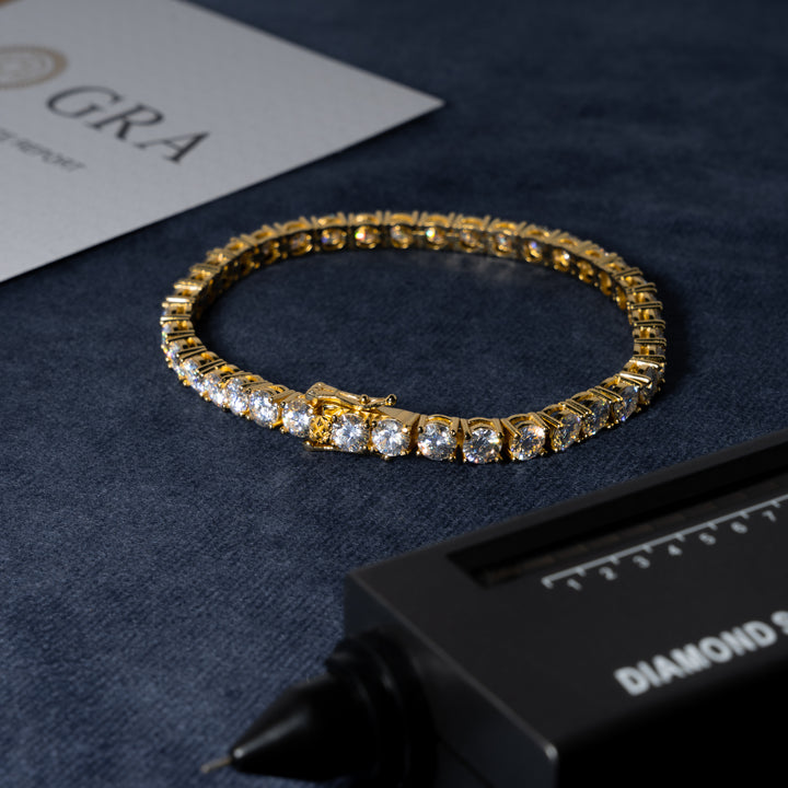 5MM Tennis Bracelet - Moissanite & S925 - ICECLIQUE JEWELRY