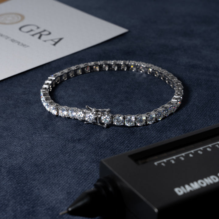 5MM Tennis Bracelet - Moissanite & S925 - ICECLIQUE JEWELRY