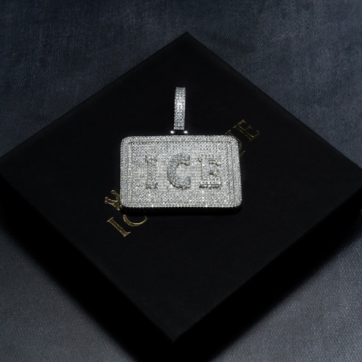 Custom Plate Letter Pendant - ICECLIQUE JEWELRY