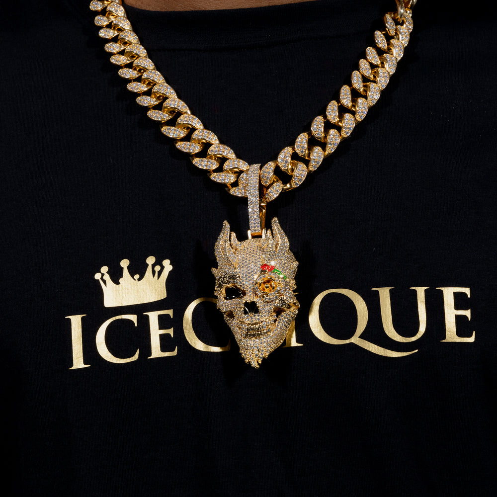 Iced Demon Pendant - ICECLIQUE JEWELRY